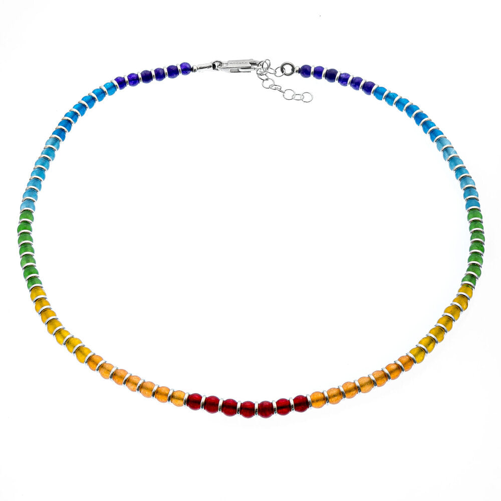 Armonia – collana in argento naturale e pietre