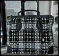 Mini Shopper Progetto Fede: Eccellenza Artigianale in Pelle e Lana Vintage