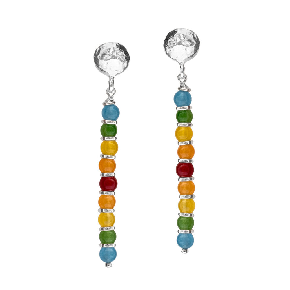 Armonia – orecchini in argento naturale e pietre