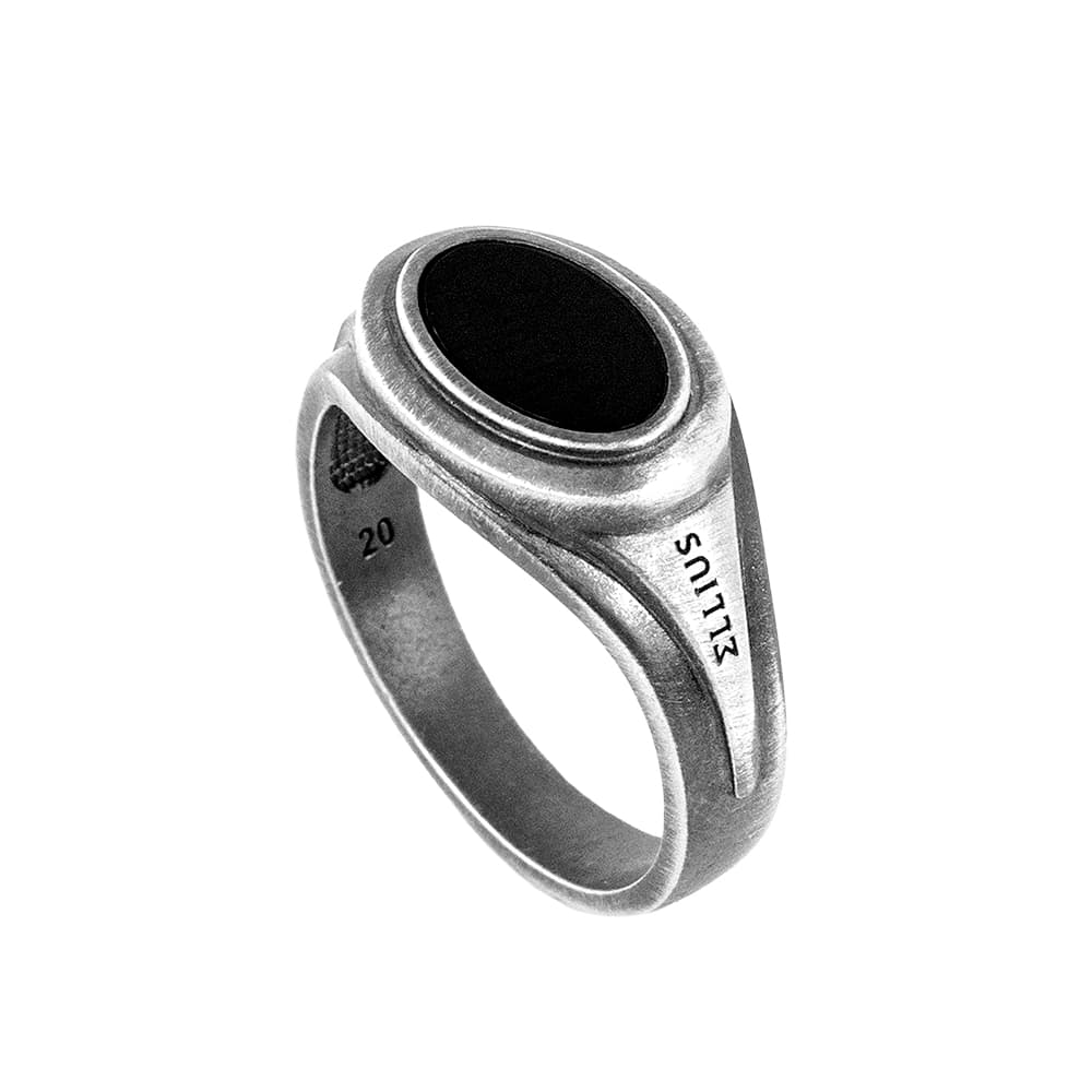 Anello Gemma Black Ovale