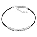 Siwa – bracciale in argento naturale e cordino