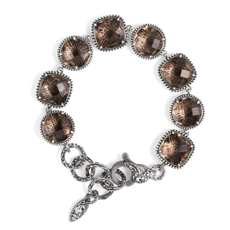 Bracciale Voluta Pietre Fumè
