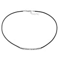 Siwa – collana in argento naturale e cordino