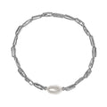 Brividi – bracciale in argento naturale e perle