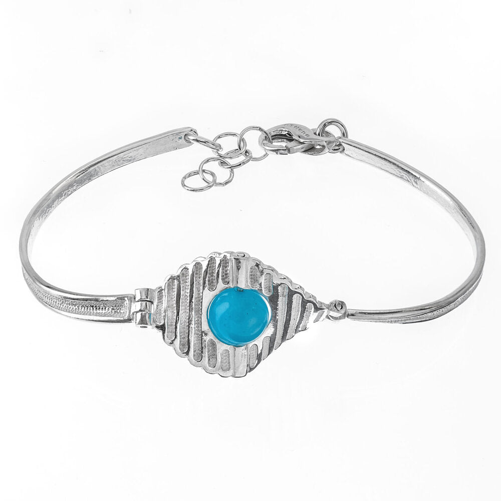 Namib – bracciale in argento naturale e pietra
