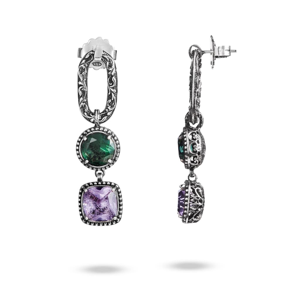 Orecchini Estasi con Ciondolo e Maglia