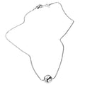 Sfera – collana in argento naturale