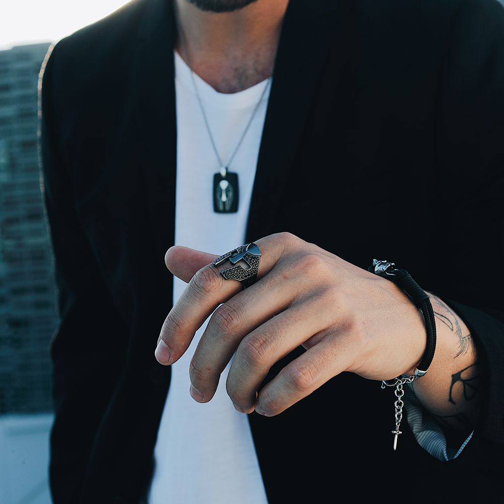 Anello Elmo Gladiatore