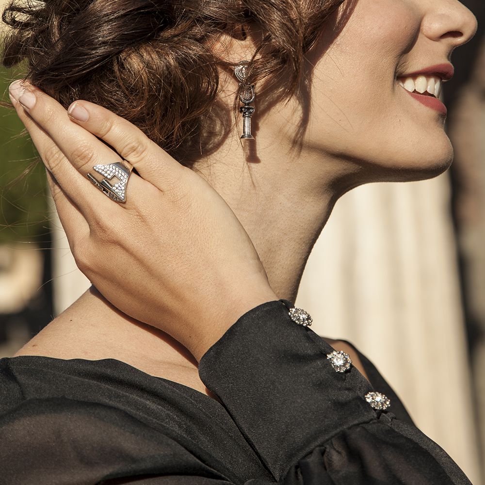 Anello Elmo Gladiatrice