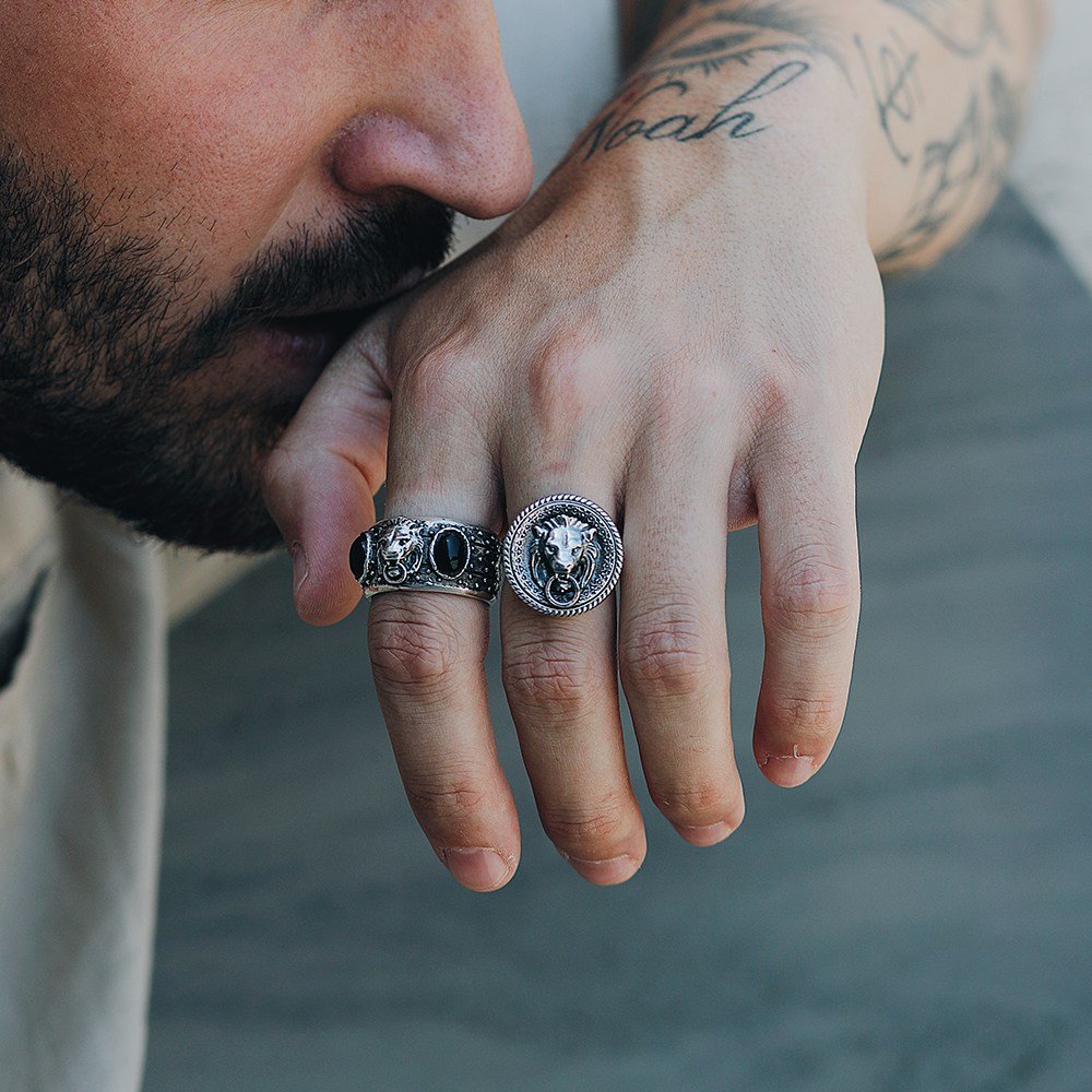 Anello Porta Romana Un Leone