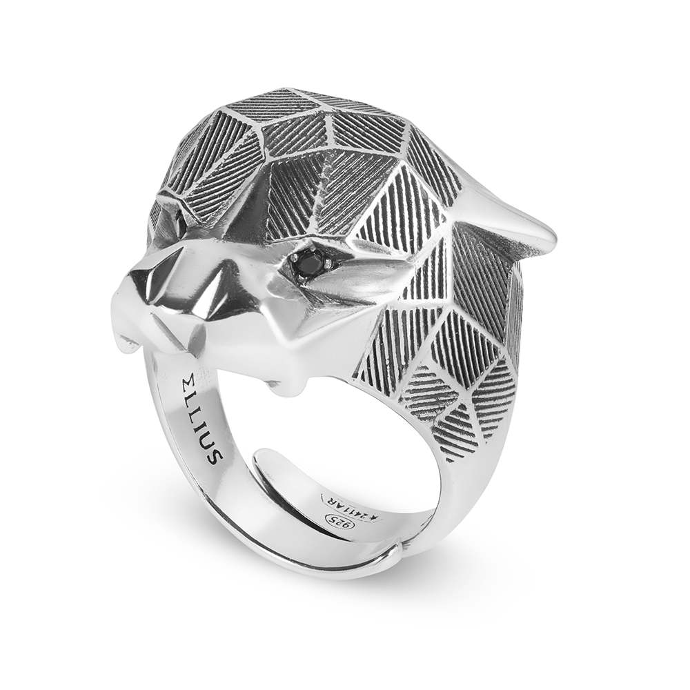 Anello Pantera Sfaccettato