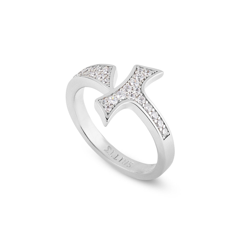 Anello Tau Donna con Pietre