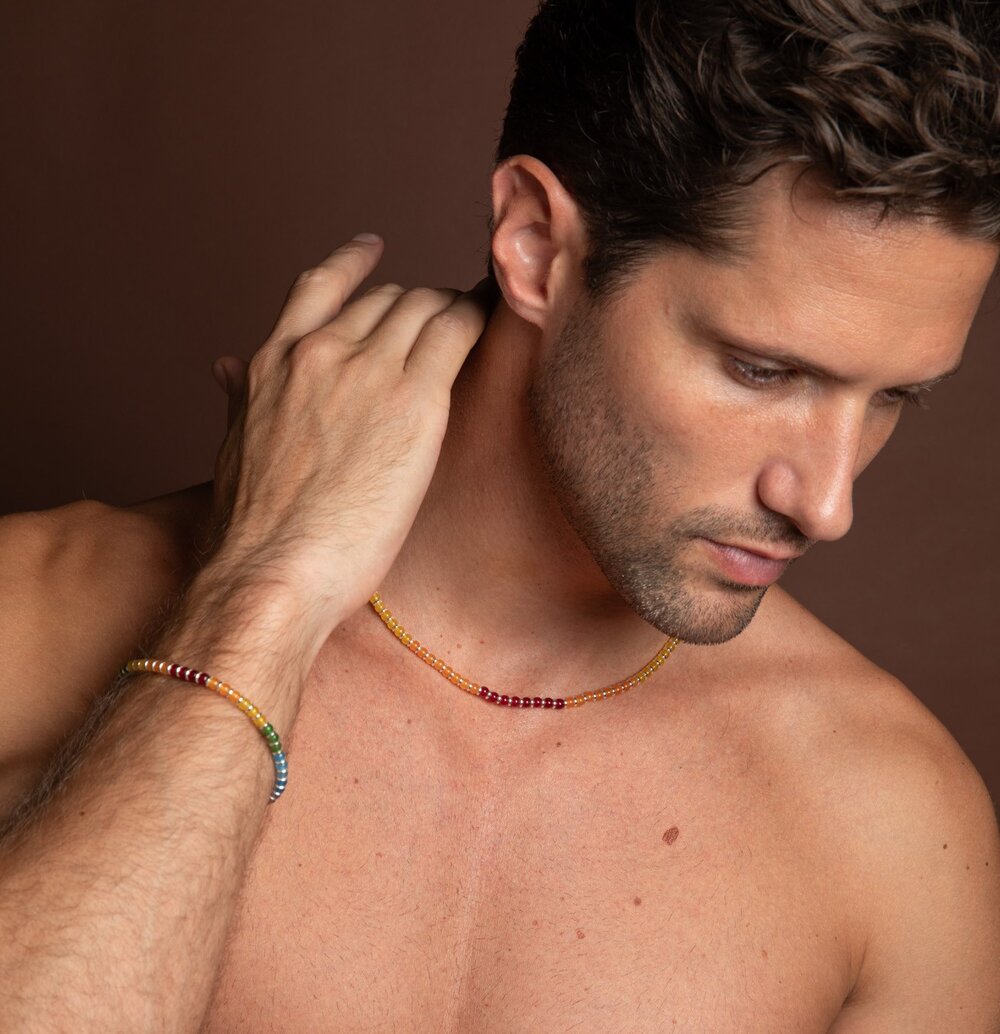 Armonia – collana in argento naturale e pietre