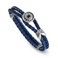 Bracciale Natività Uomo Pelle Blu