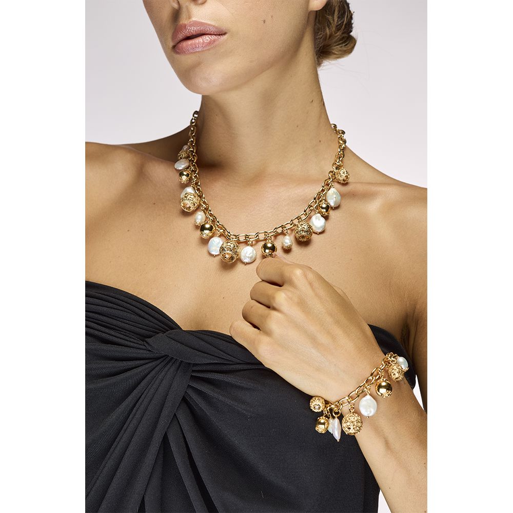 Collana Cestini Barocchi e Perle