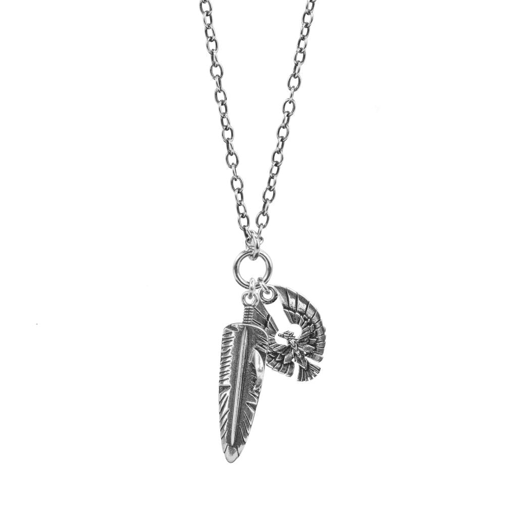 Collana Piuma e Fenice