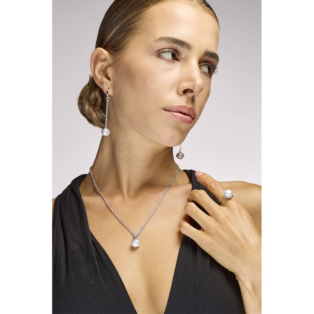 Anello Cestino Barocco con Perla Naturale