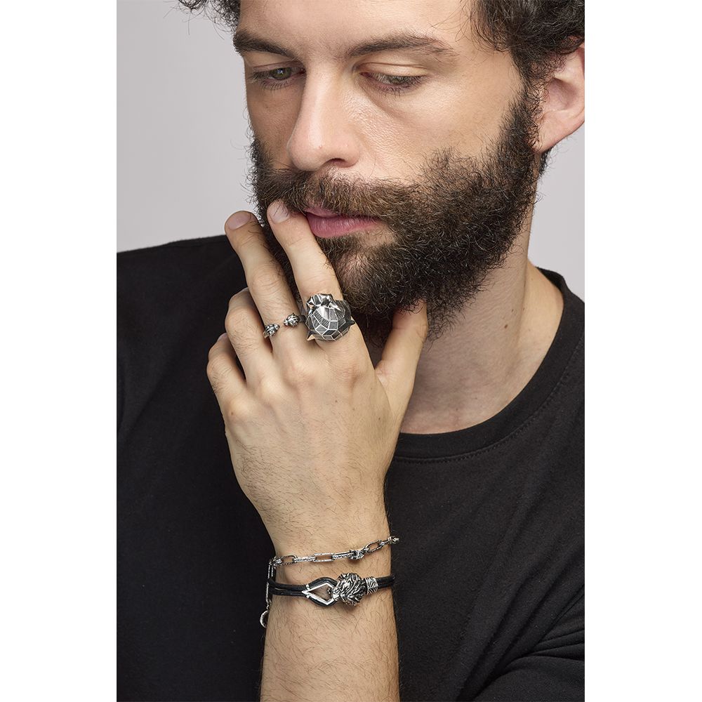 Anello Pantera Sfaccettato
